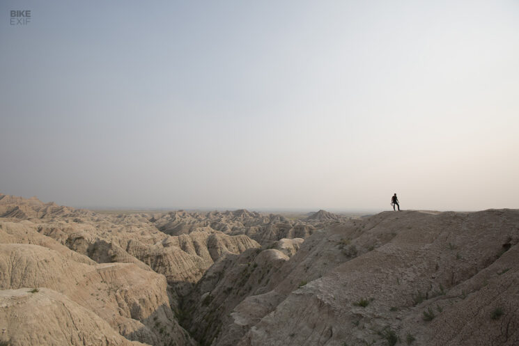 Badlands, South Dakota, on Ural Sidecar Motorcycles