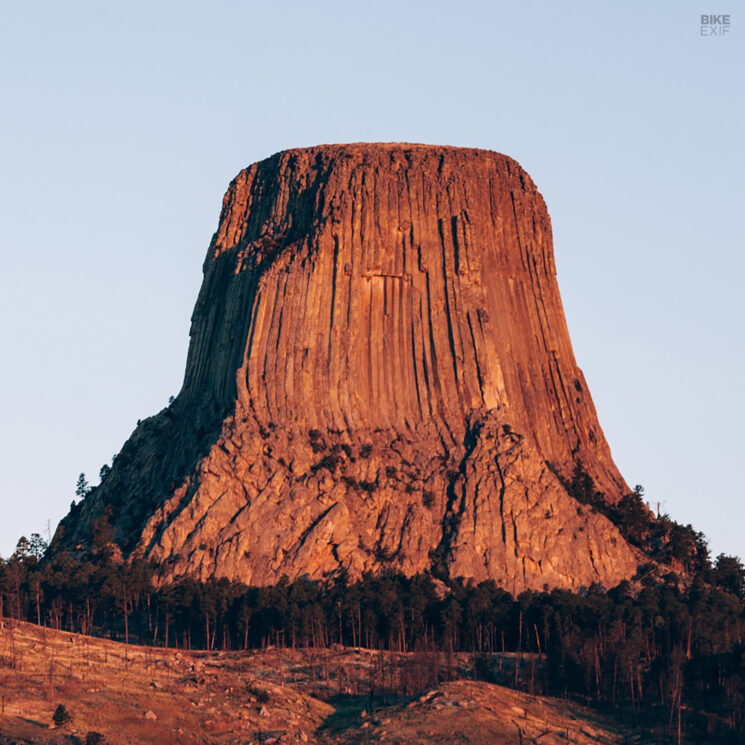 Devil's Tower, Wyoming. on Ural Sidecars