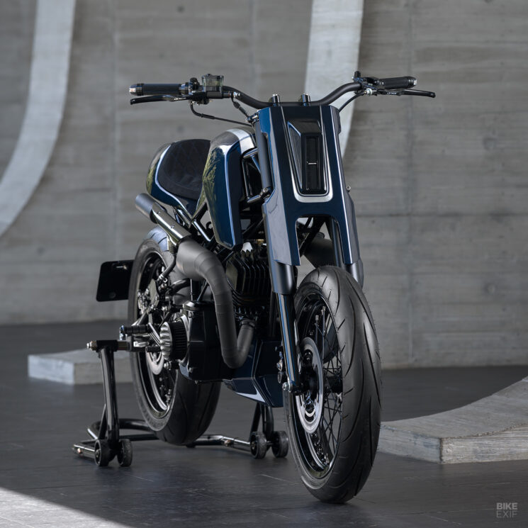 Custom Suzuki 125 two-stroke street tracker