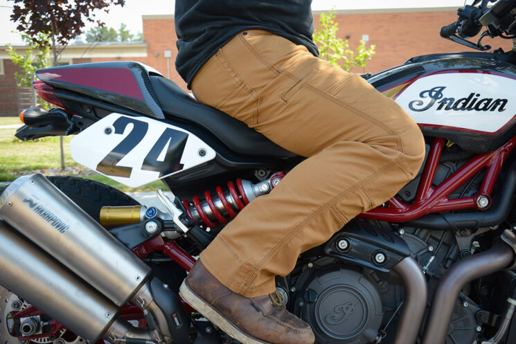 The Klim Outrider motorcycle pant is a CE-rated armored riding pant for cruisers, dual-sports and more.
