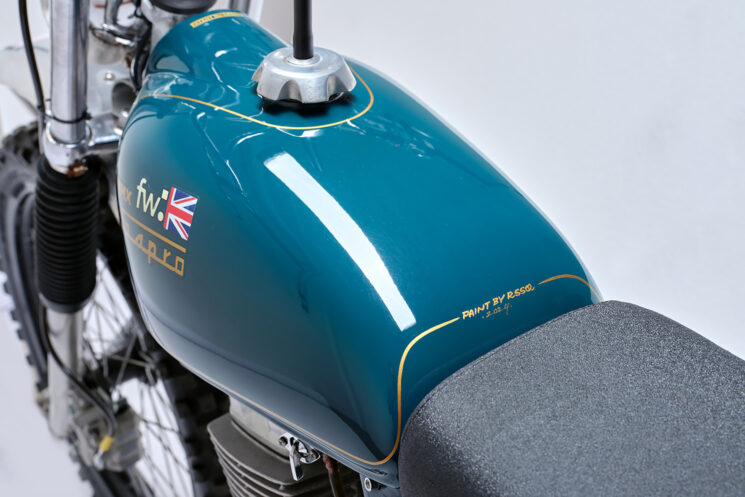 Vintage motocross bike built by Frontwheel Motors