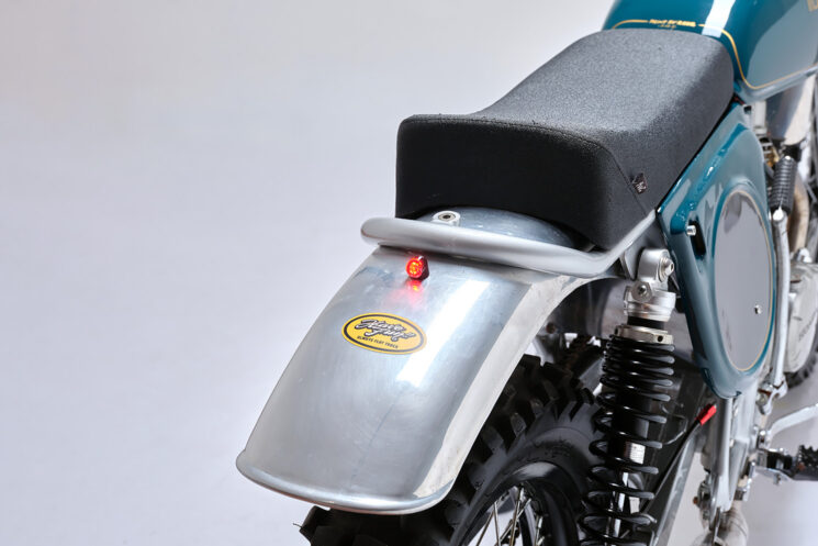 Vintage motocross bike built by Frontwheel Motors