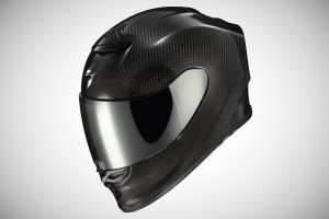 R1 Air Gloss Carabon Helmet with mirror sheild