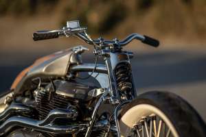 Twin-engine Royal Enfield Classic 650 by CW Zon at Mooneyes 2025