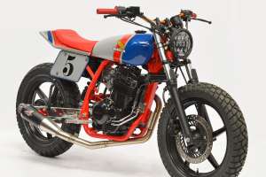 Honda Twister street tracker by Low Budget Customs