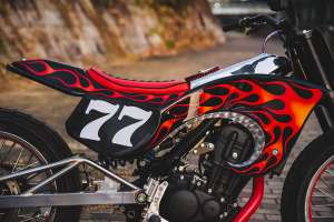 Royal Enfield Guerrilla 450 flat tracker by Cheetah, Tokyo